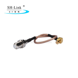 F female to MCX male with RG316 coaxial cable assembly